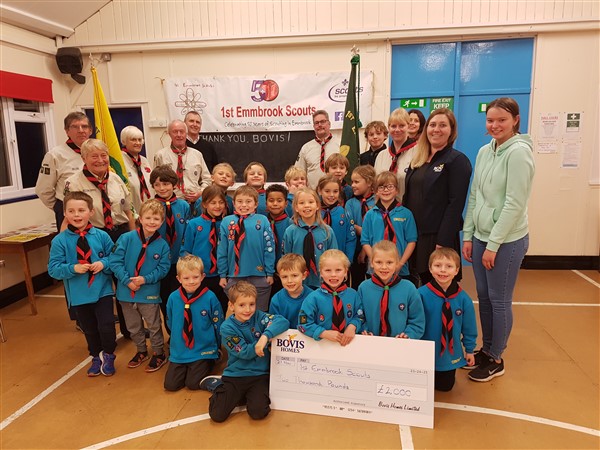 Scouts set up camp in new extended facilities, thanks to Bovis Homes